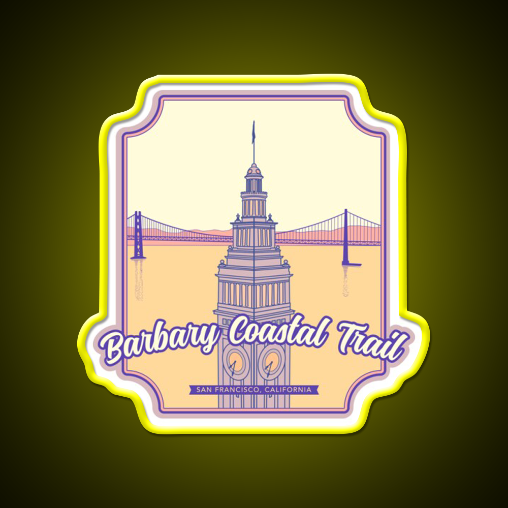 Barbary Coastal Trail San Francisco California Asian Cultural Led Neon Sign Rgb Color - LED neon sign view 7