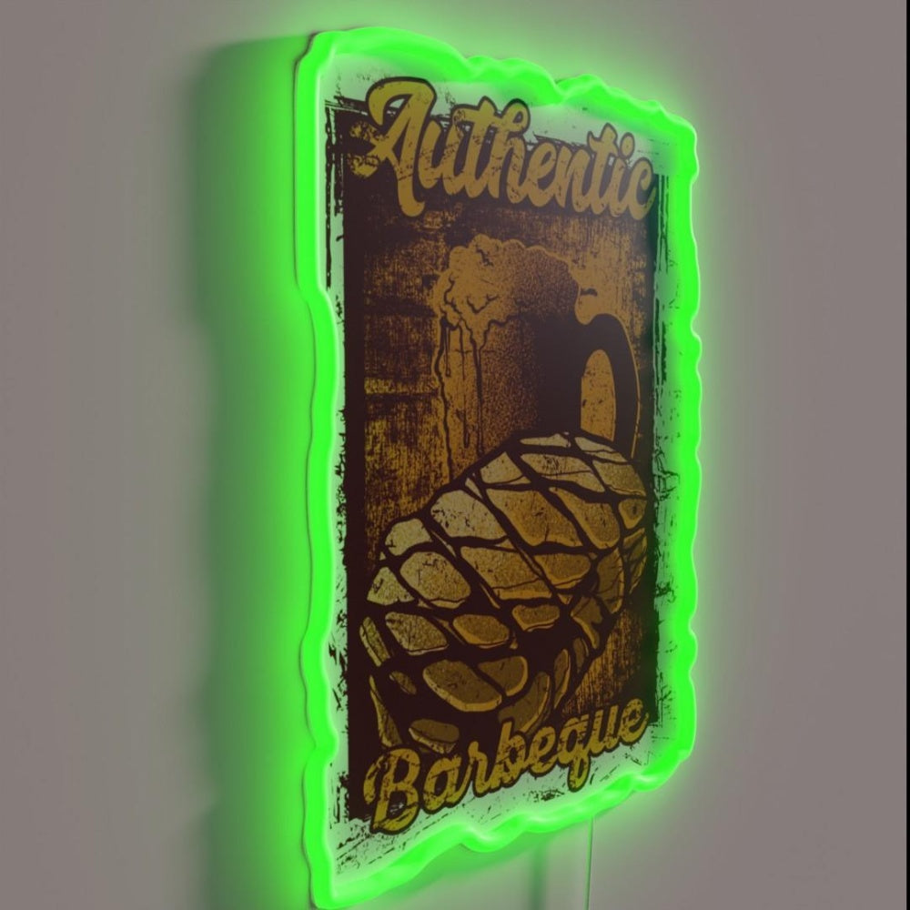 Barbecue And Beer Design Rgb Led Neon Sign - LED neon sign close-up detail