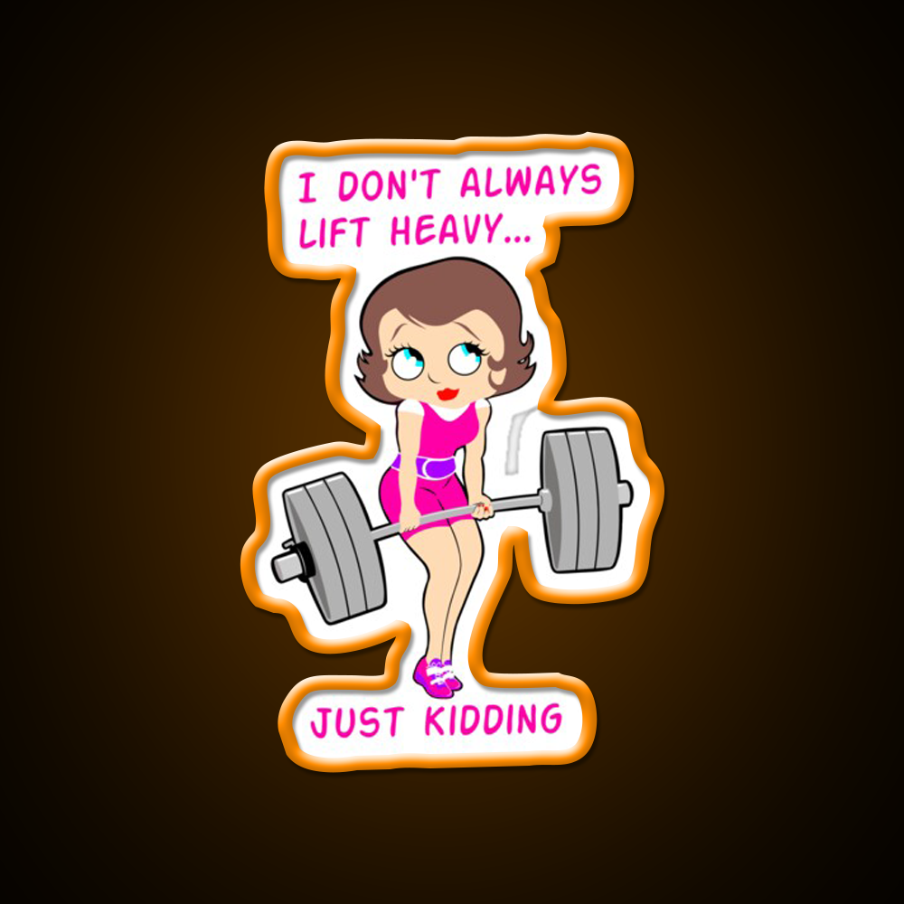 Barbell Girl Girls Who Lift Fitness Girl Gym Fitness Led Neon Sign Rgb Color