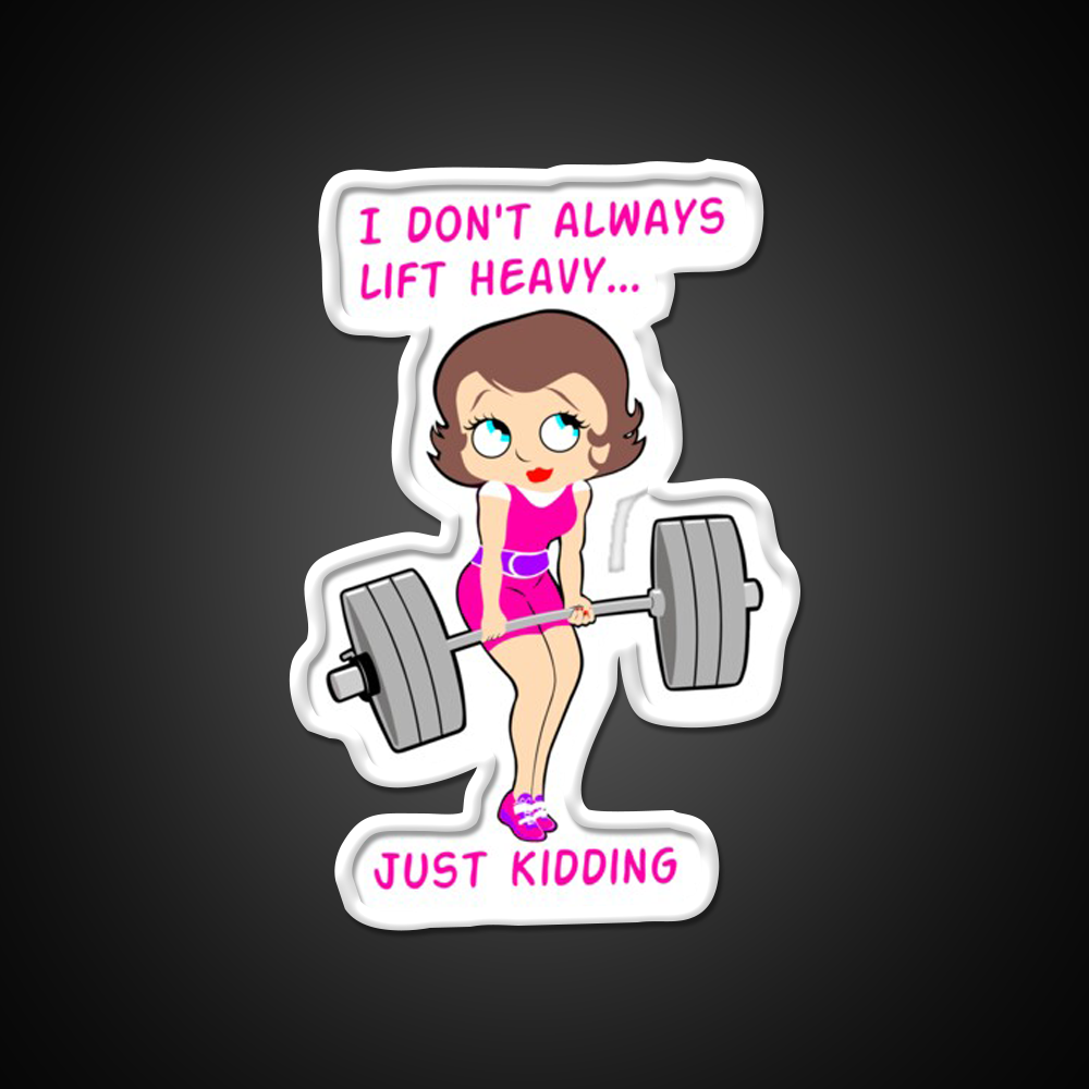 Barbell Girl Girls Who Lift Fitness Girl Gym Fitness Led Neon Sign Rgb Color