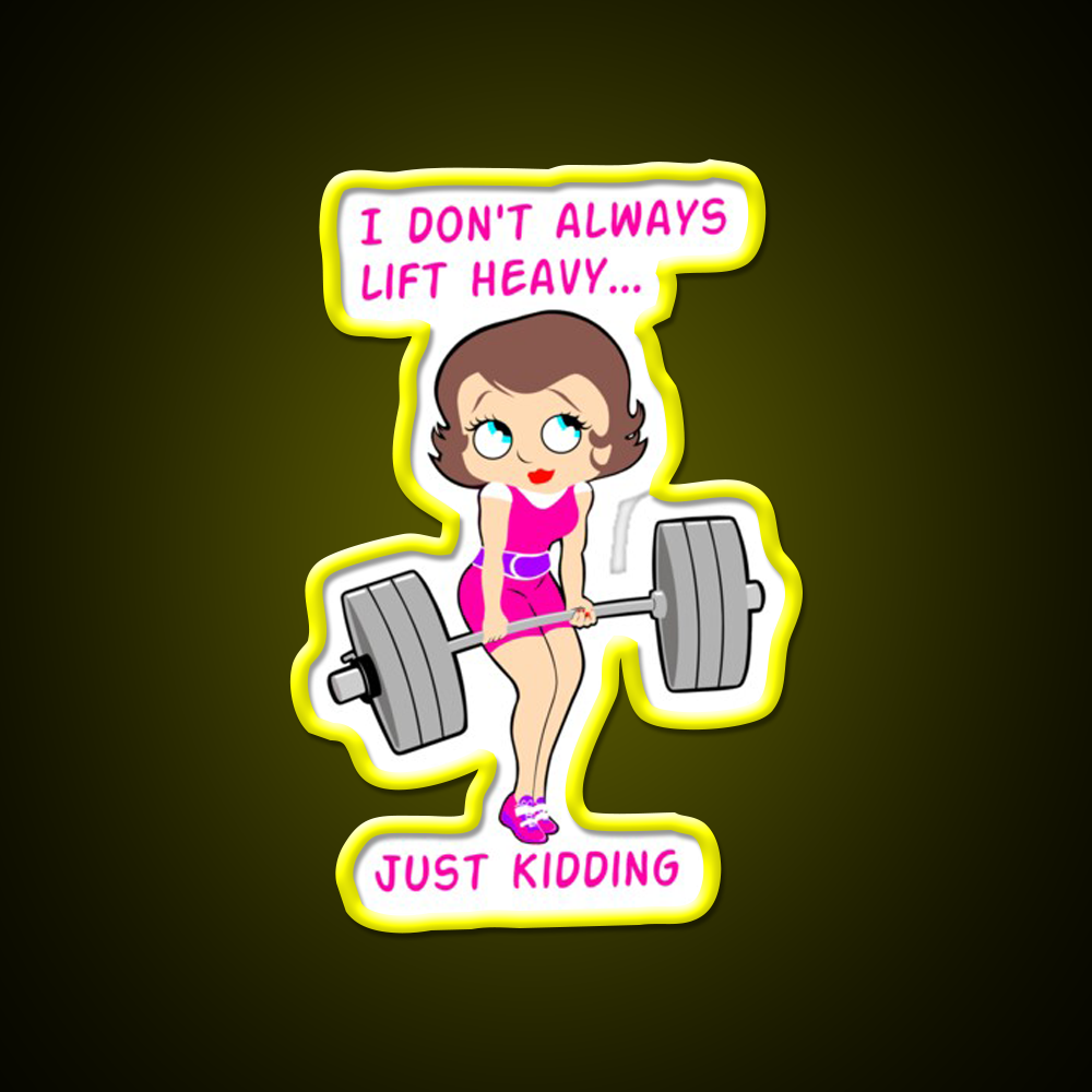 Barbell Girl Girls Who Lift Fitness Girl Gym Fitness Led Neon Sign Rgb Color