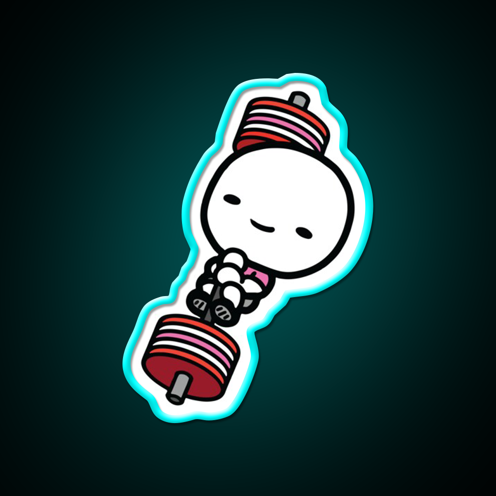 Barbell Love Valentines Day Gym Fitness Led Neon Sign Rgb Color