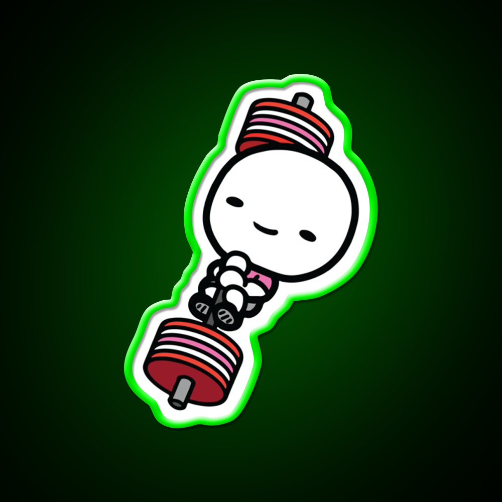 Barbell Love Valentines Day Gym Fitness Led Neon Sign Rgb Color