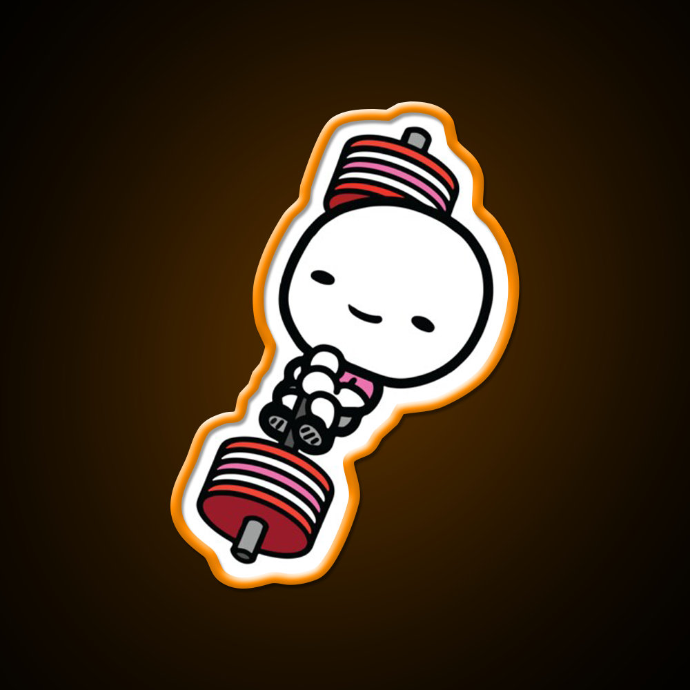 Barbell Love Valentines Day Gym Fitness Led Neon Sign Rgb Color