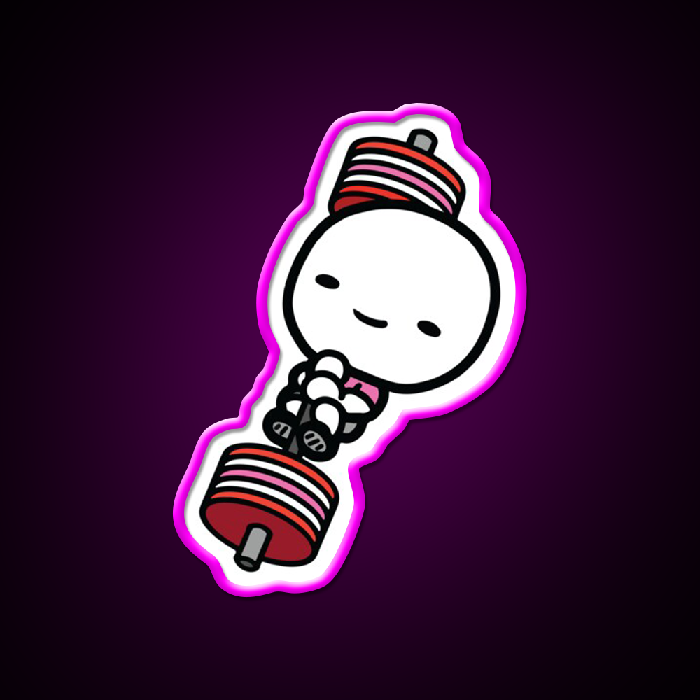 Barbell Love Valentines Day Gym Fitness Led Neon Sign Rgb Color