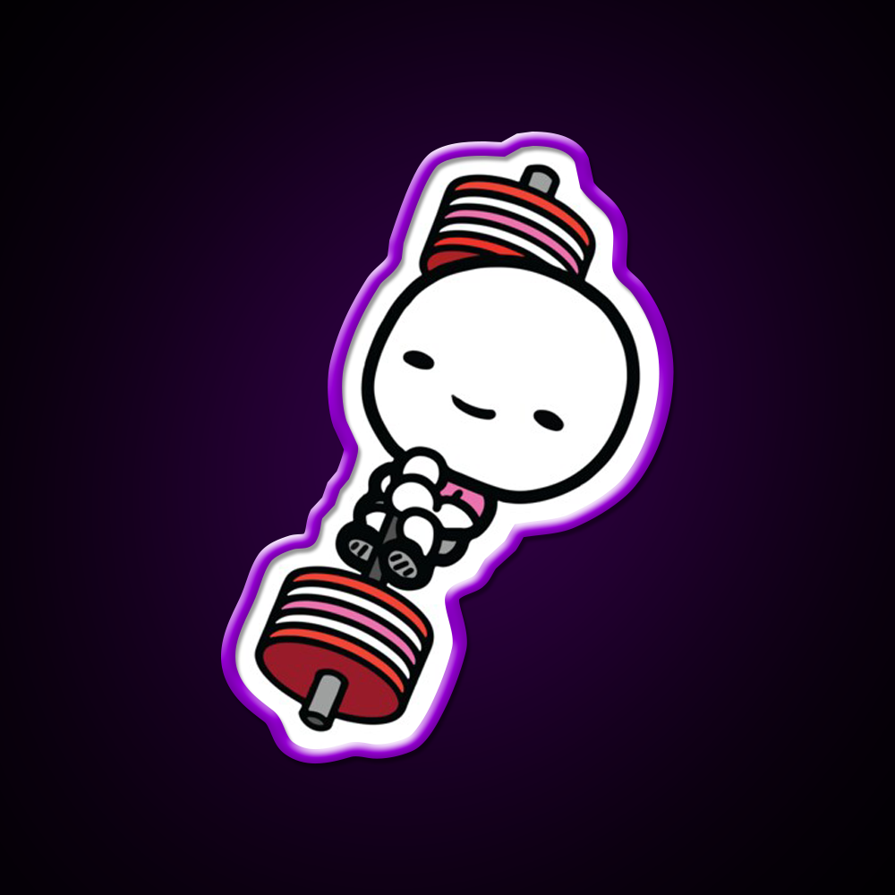 Barbell Love Valentines Day Gym Fitness Led Neon Sign Rgb Color