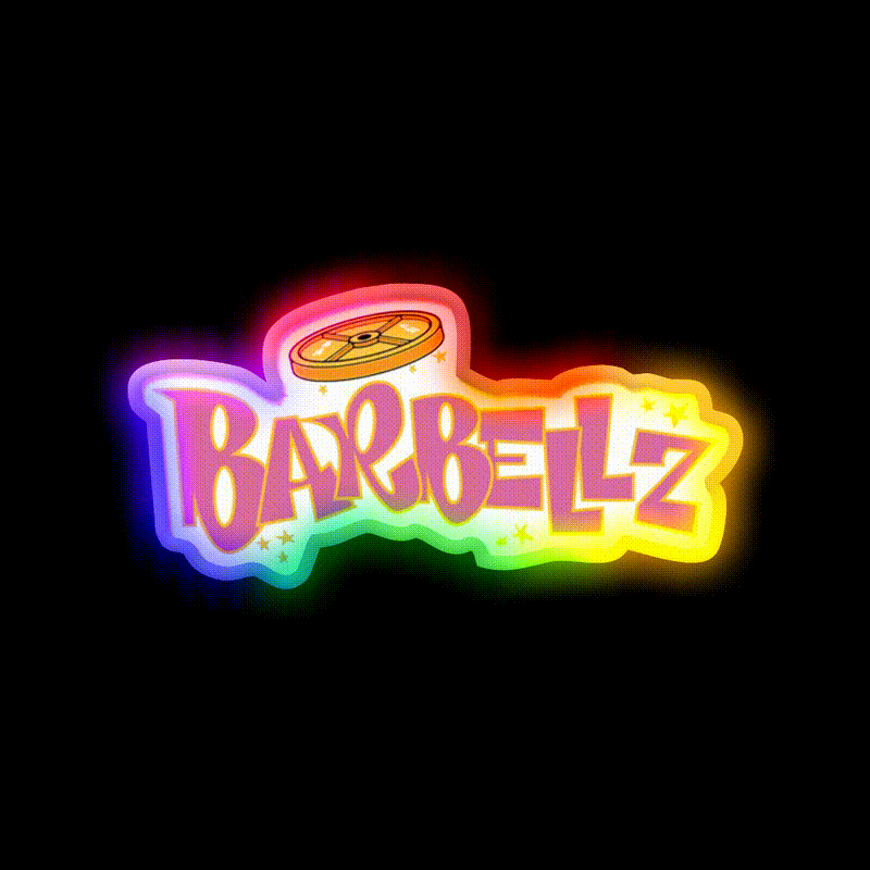 Barbellz Bratz Gym Fitness Led Neon Sign Rgb Color