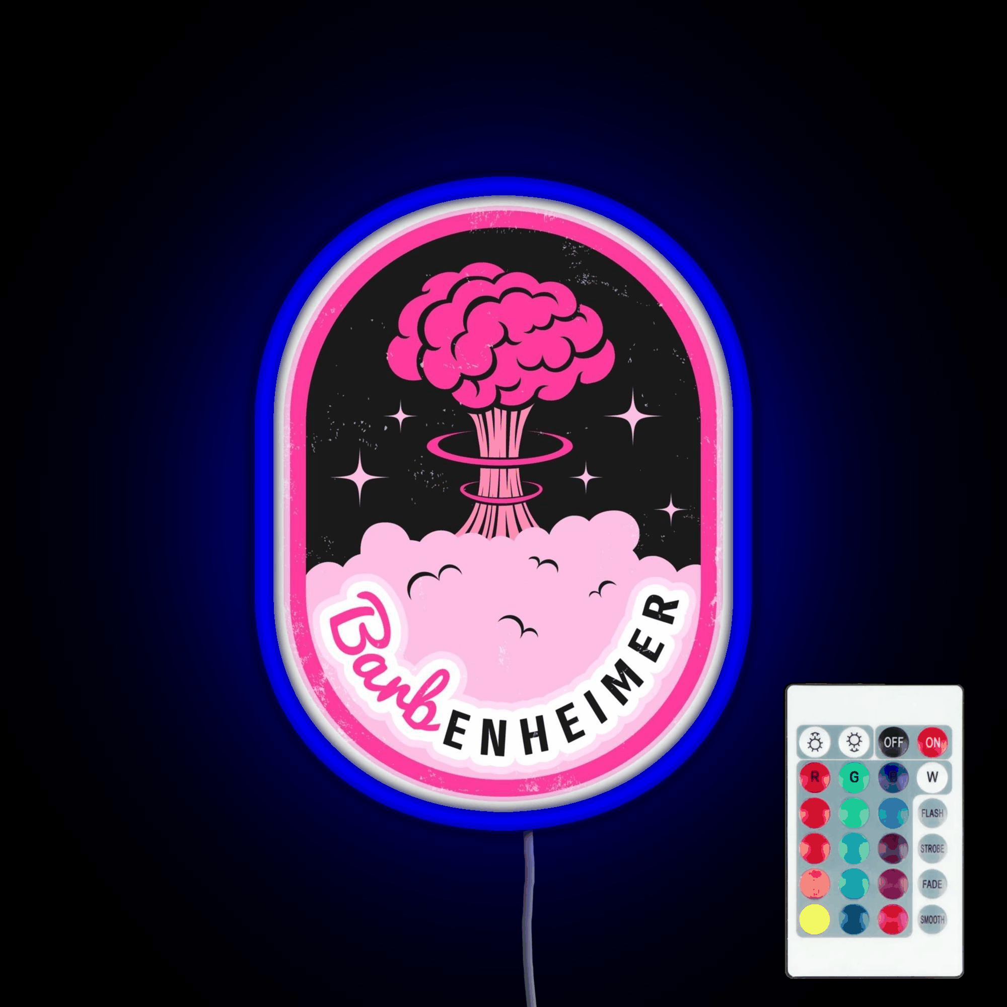 Barbenheimer Rgb Led Neon Sign Pop Wall Art Abstract Led Neon Sign