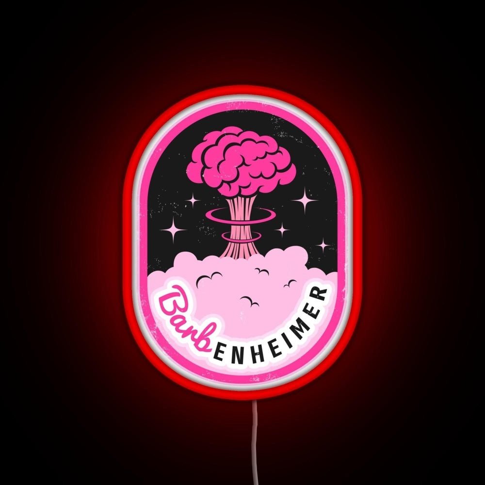 Barbenheimer Rgb Led Neon Sign Pop Wall Art Abstract Led Neon Sign - Shineneon