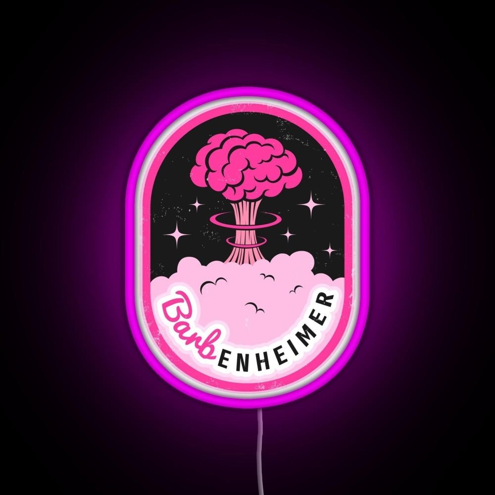 Barbenheimer Rgb Led Neon Sign Pop Wall Art Abstract Led Neon Sign - Shineneon