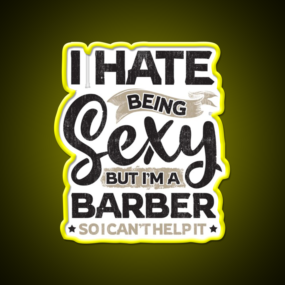 Barber Funny Barber And I Cant Help It Barber Shop Haircut Led Neon Sign - LED neon sign view 7
