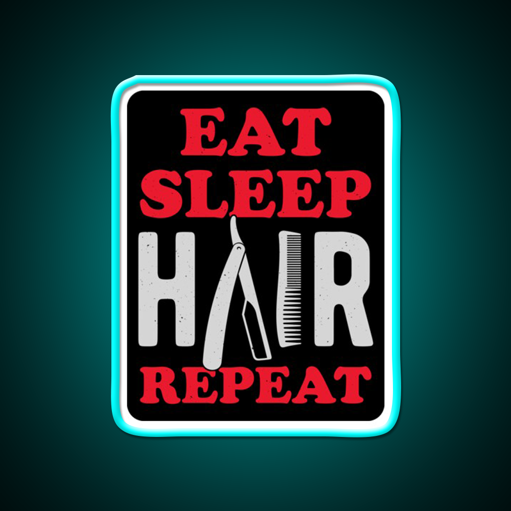 Barber Funny Barber Shop Haircut Led Neon Sign Open Barber Led Sign