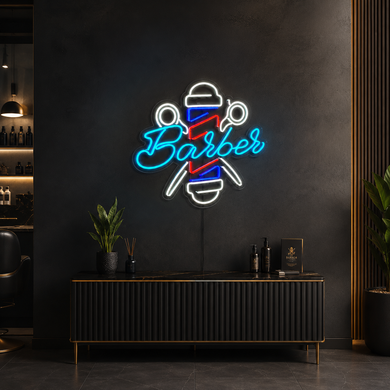 Barber LED Neon Sign Home Wall Art Wall Neon Sign - 04 Size Image