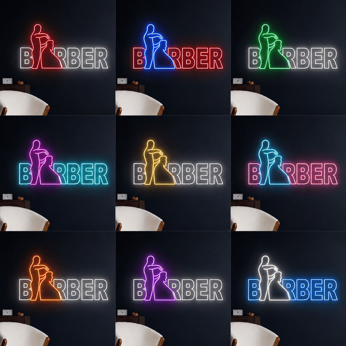Barber LED Neon Sign Wall Decor - Shineneon