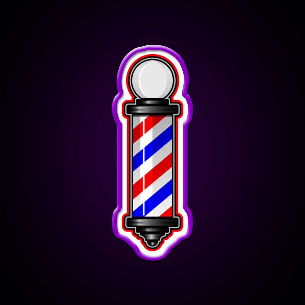 Barber Pole Hair Cut Barber Shop Haircut Led Neon Sign - Shineneon