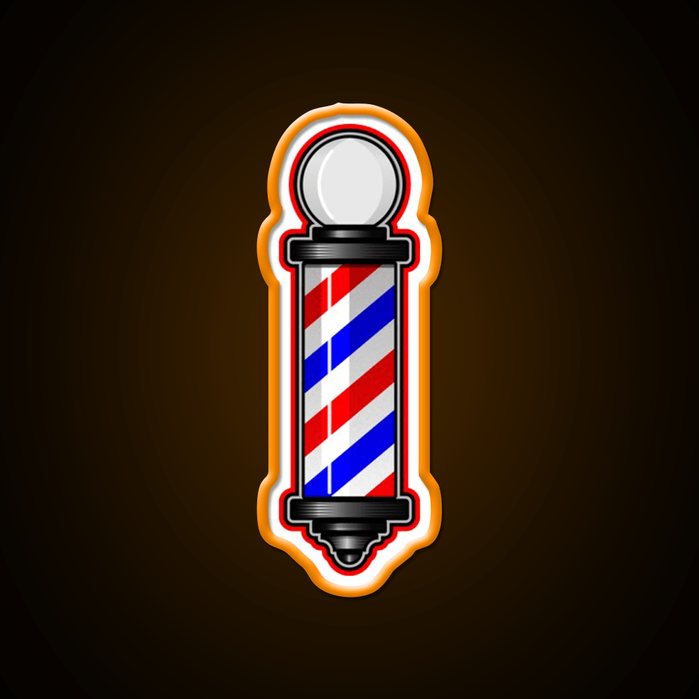 Barber Pole Hair Cut Barber Shop Haircut Led Neon Sign - Shineneon