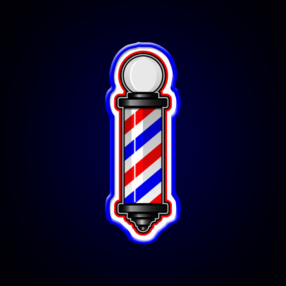 Barber Pole Hair Cut Barber Shop Haircut Led Neon Sign - Shineneon