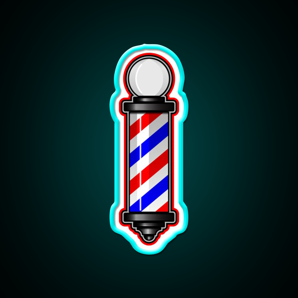Barber Pole Hair Cut Barber Shop Haircut Led Neon Sign