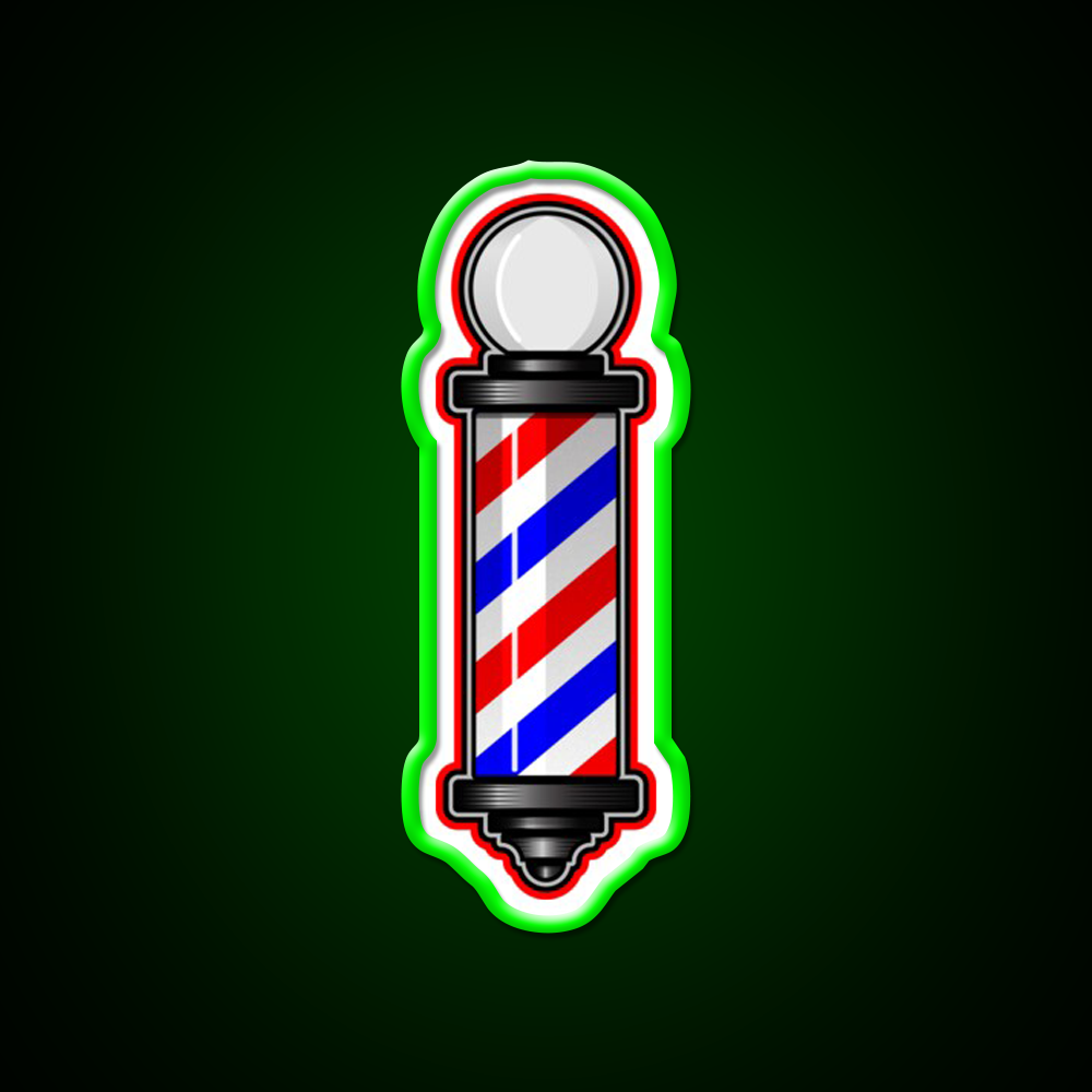 Barber Pole Hair Cut Barber Shop Haircut Led Neon Sign