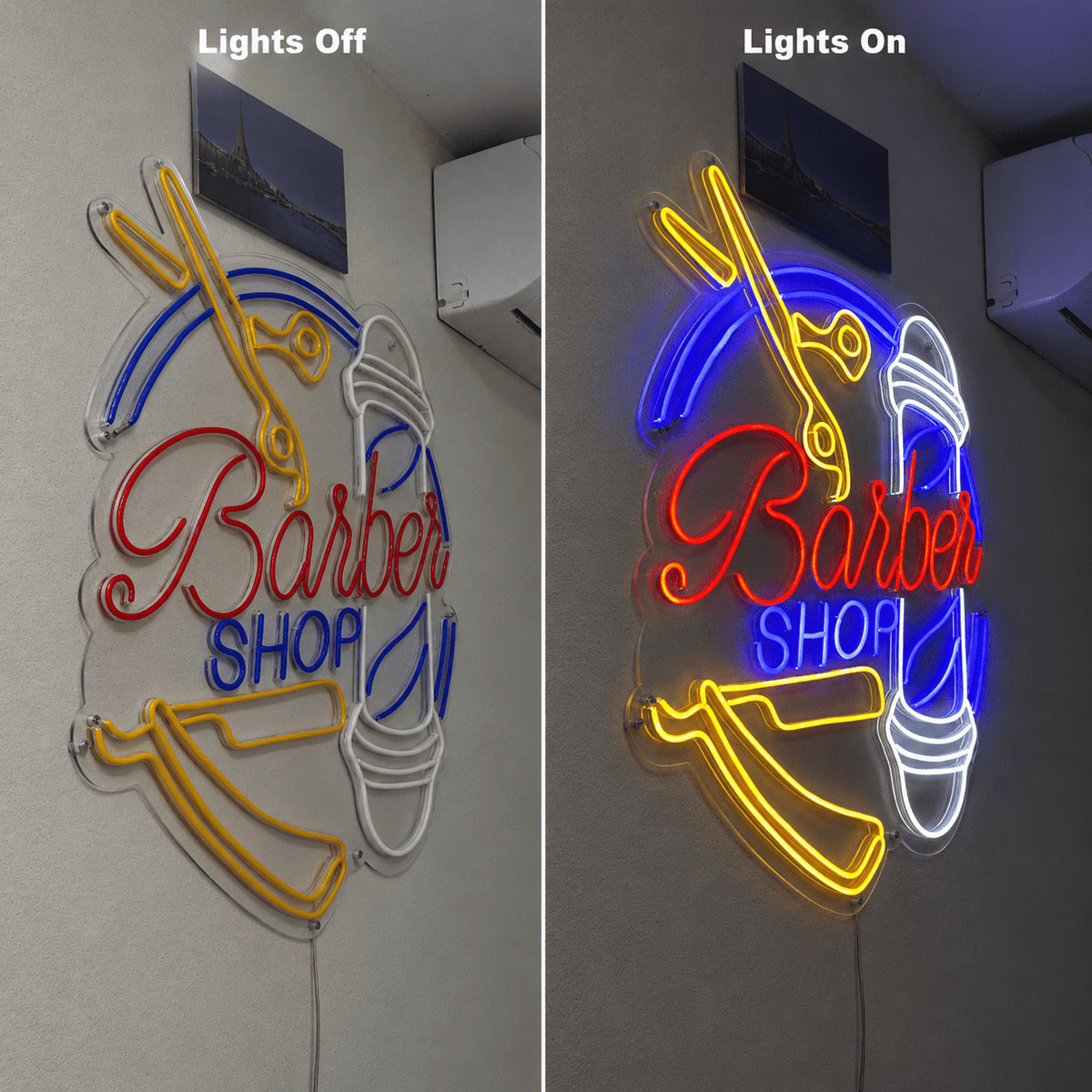 Barber Shop LED Neon Sign Home Decor Wall Neon Sign - Shineneon