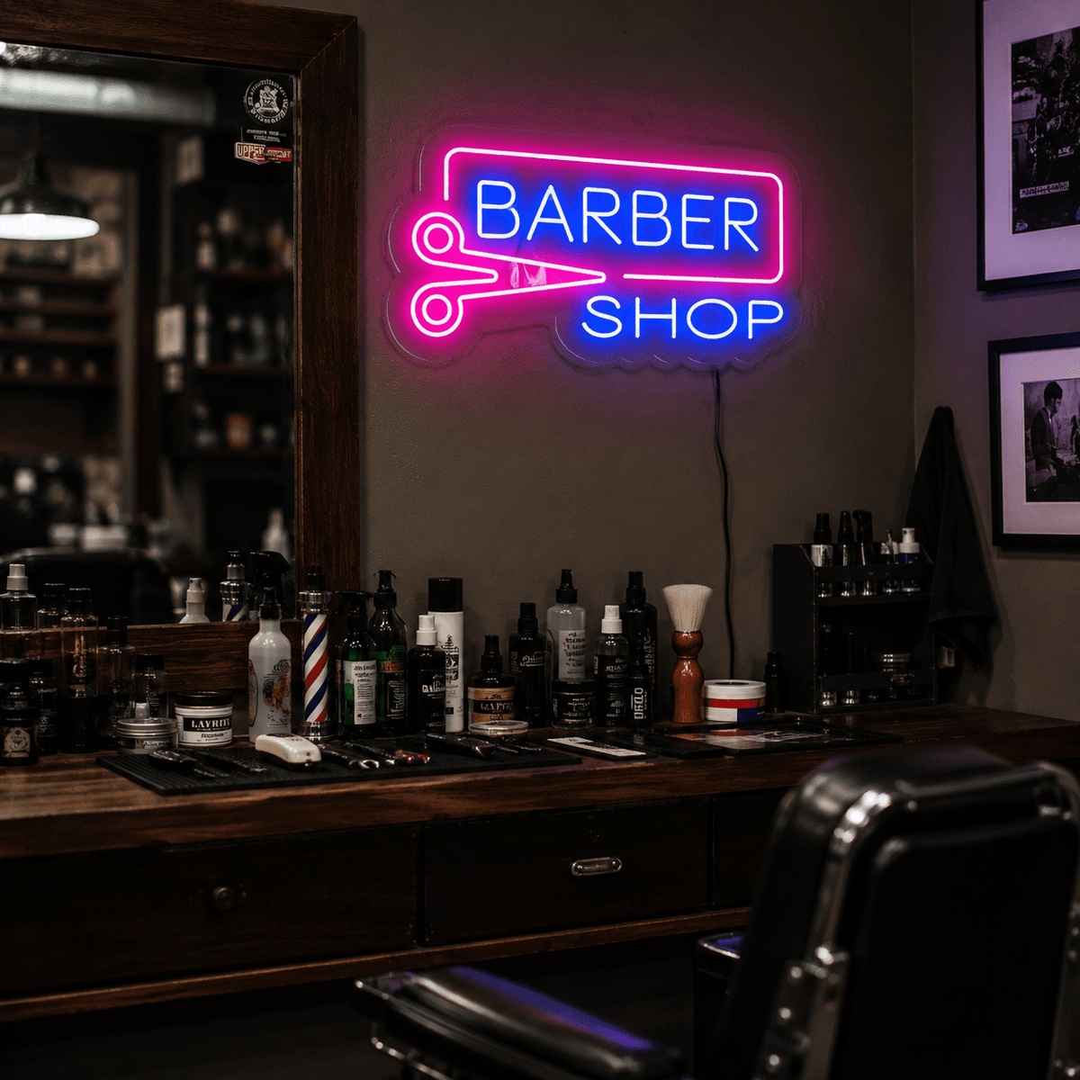 Barber Shop LED Neon Sign Wall Art - Shineneon