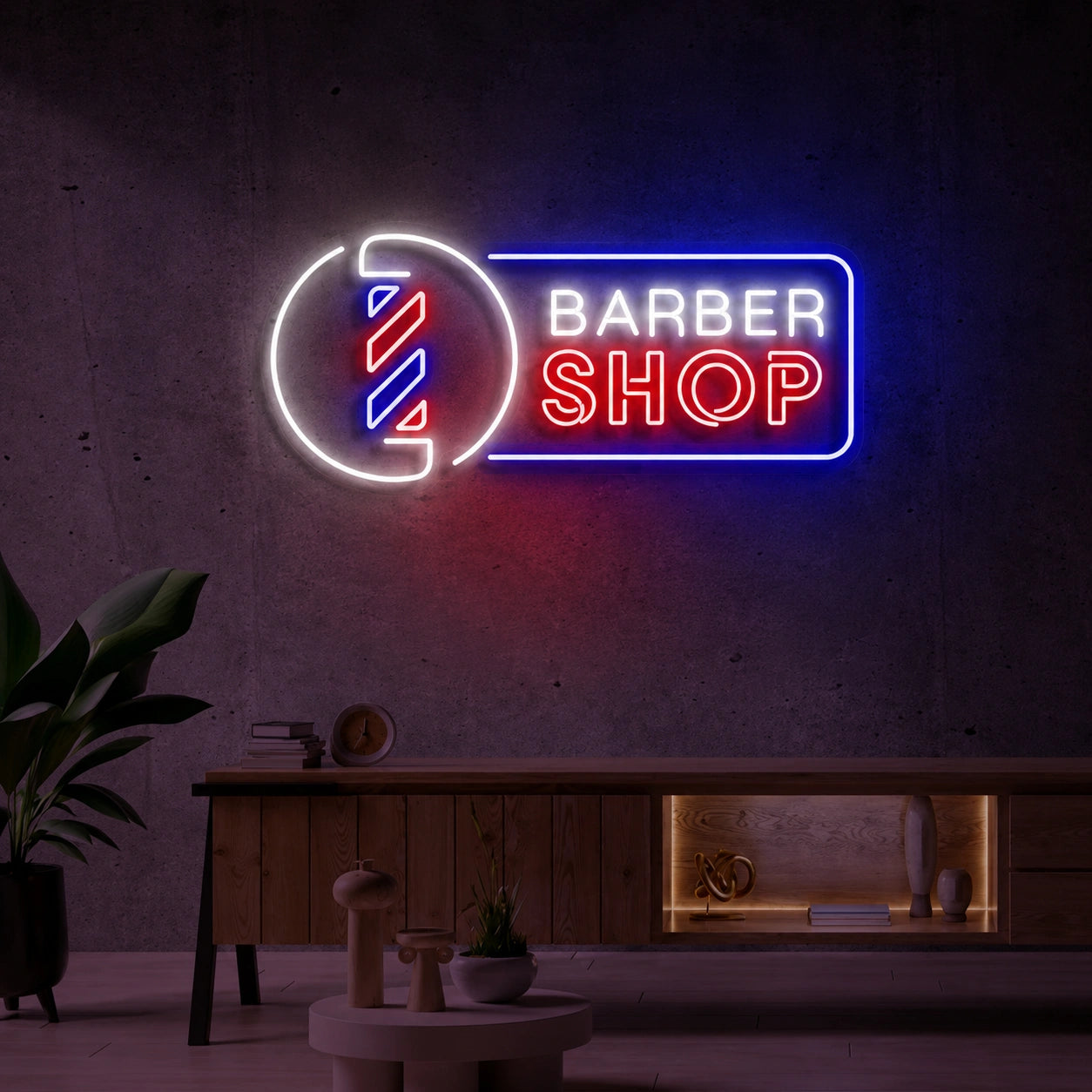 Barber Shop LED Neon Sign Wall Neon Sign - 01 Original Product Image