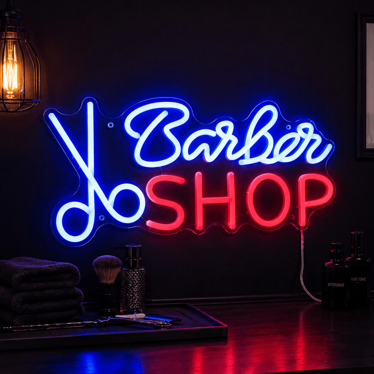 Barber Shop Wall Art LED Neon Sign - Shineneon
