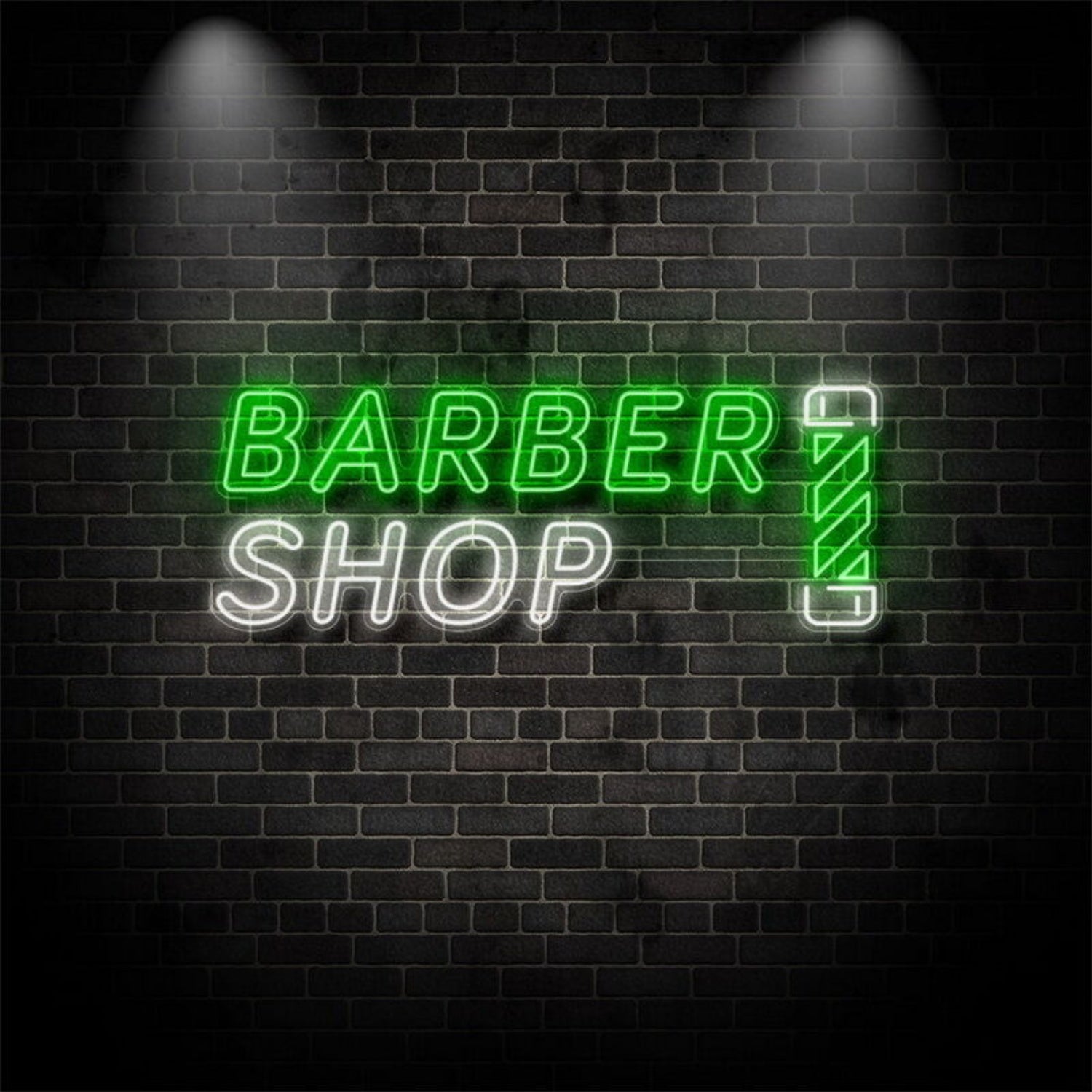 Barber Shop With Twister Neon Sign | Shineneon