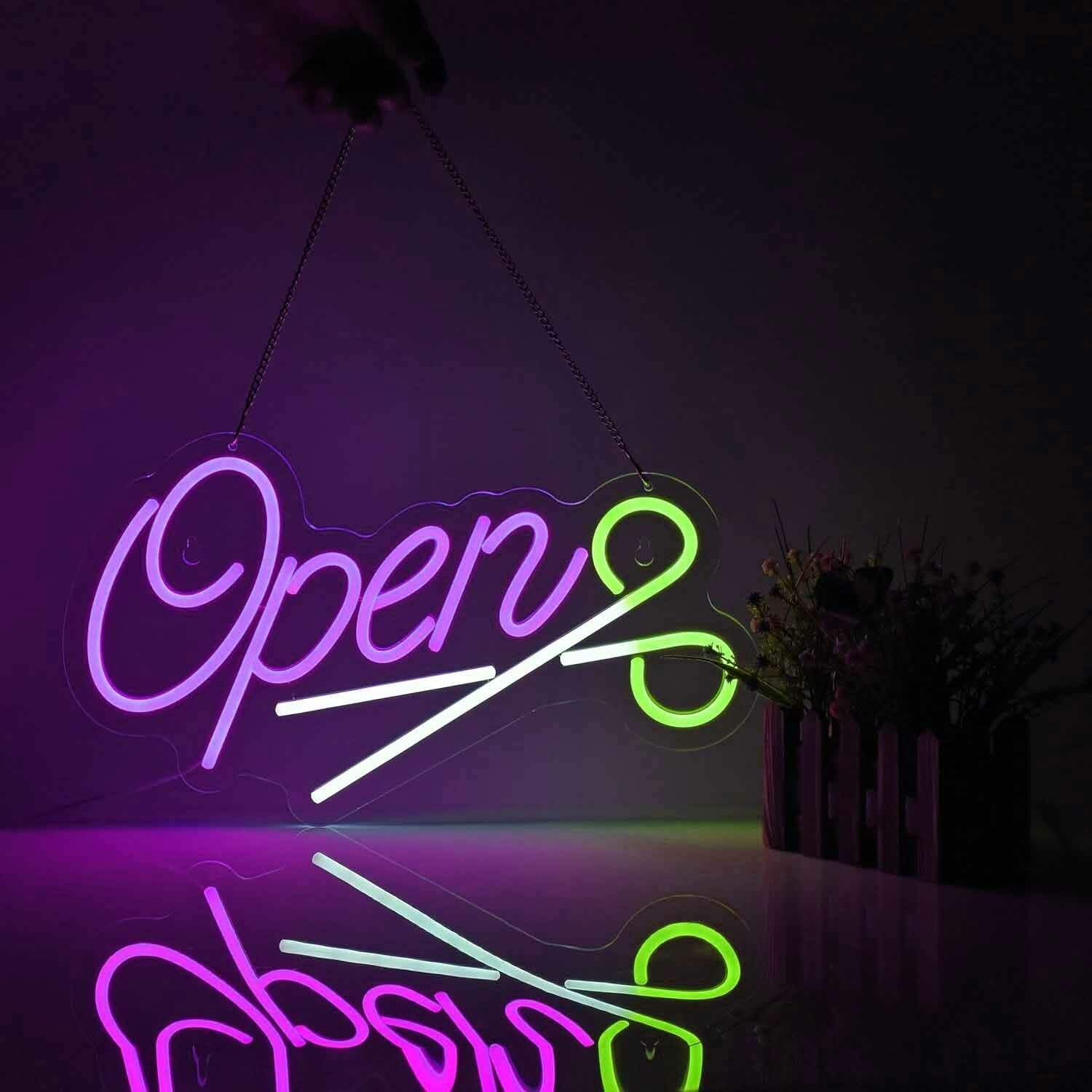 Barbershop Haircut Open Neon Sign | Shineneon