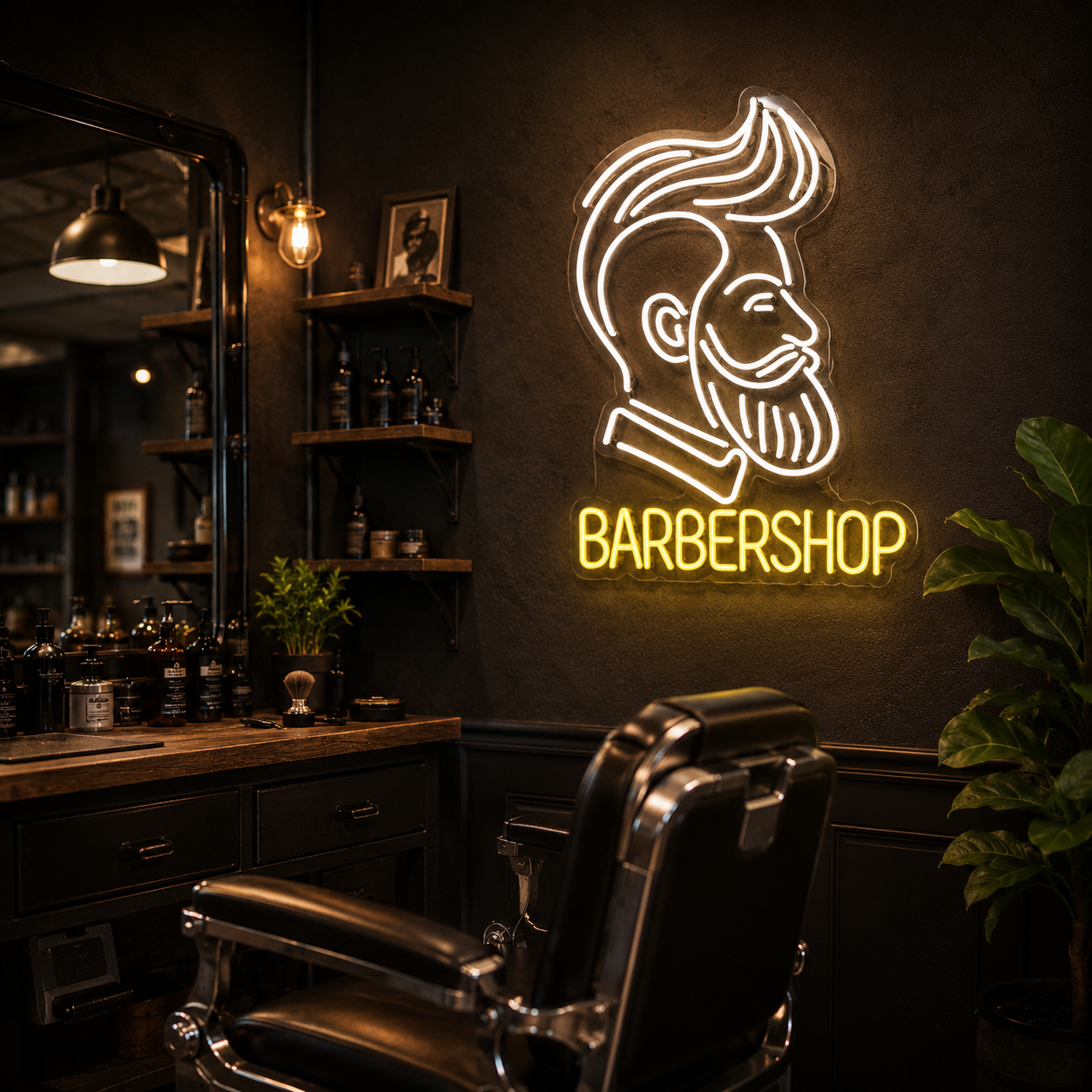 Barbershop LED Neon Sign Home Decor - 02 High-Converting Product Image