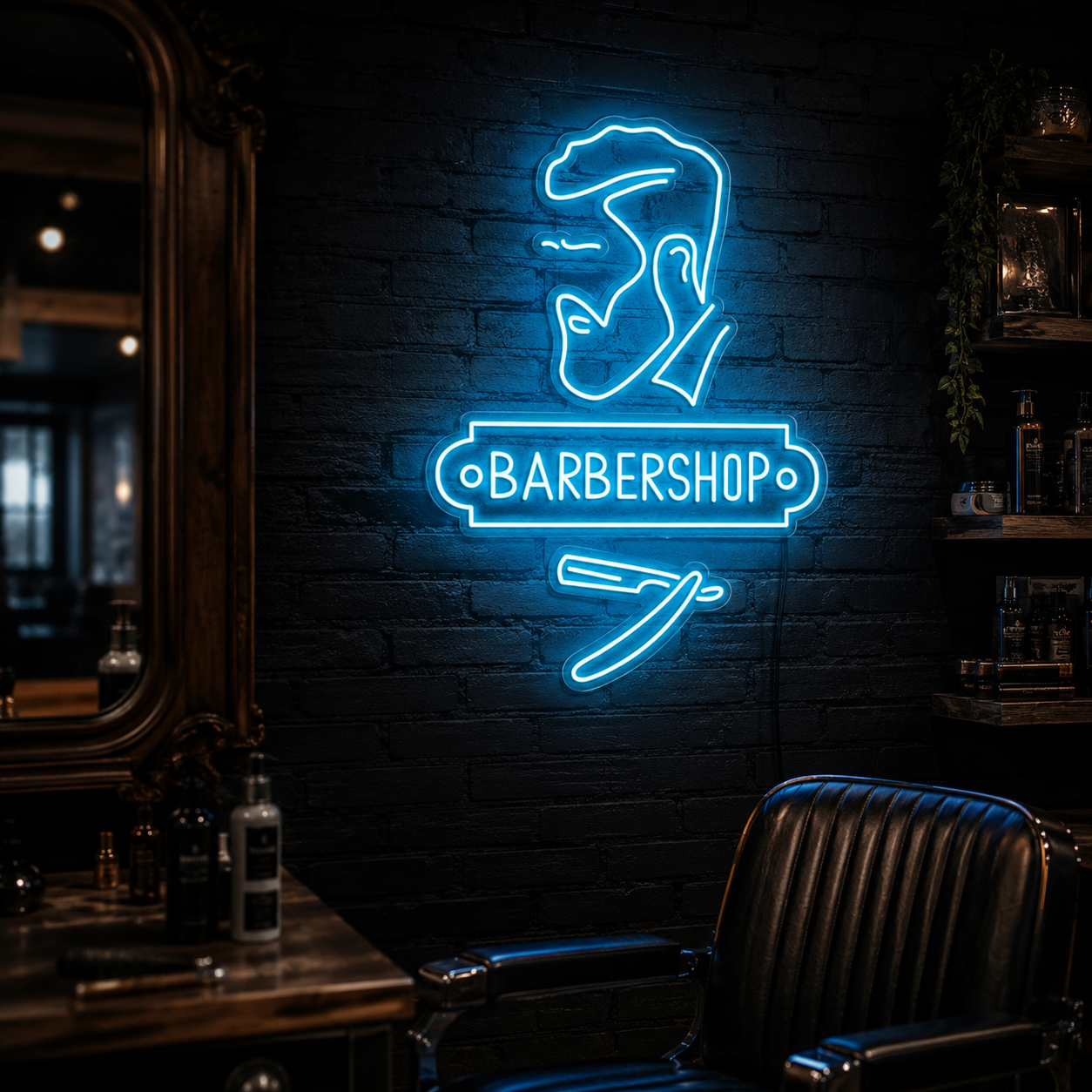 Barbershop LED Neon Sign Home Wall Art - 02 High-Converting Product Image