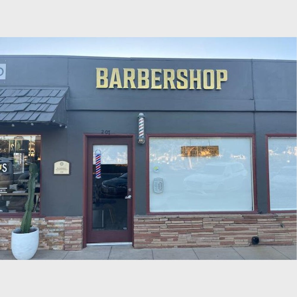 Barbershop Stainless Steel Metal 3d Sign