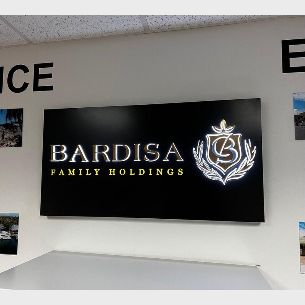 Bardisa Family Holding Acrylic Business Logo Sign - Shineneon