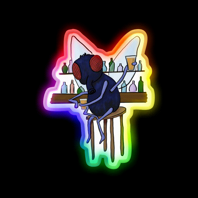 Barfly Man Cave Bar Led Neon Sign Rgb Color