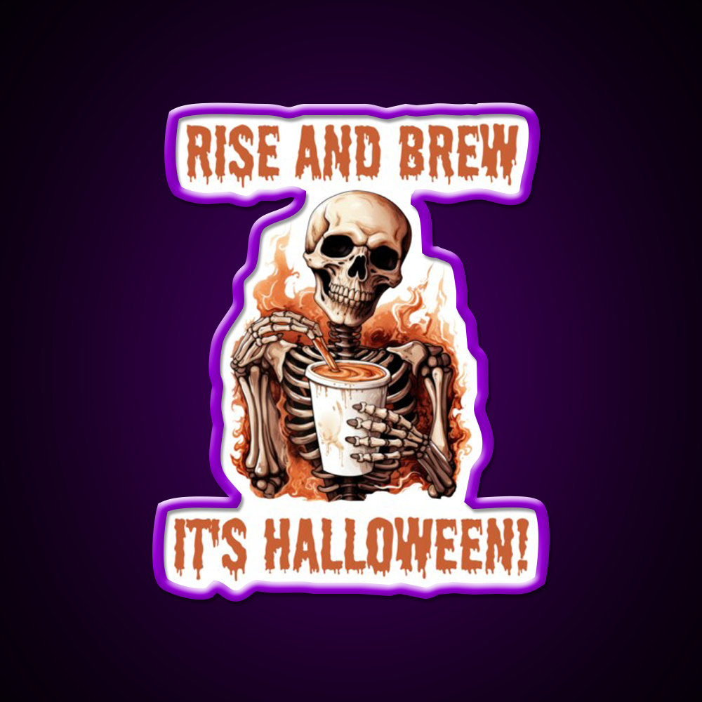 Barista Halloween Cafe Led Neon Sign Espresso Bar Art Rgb Color