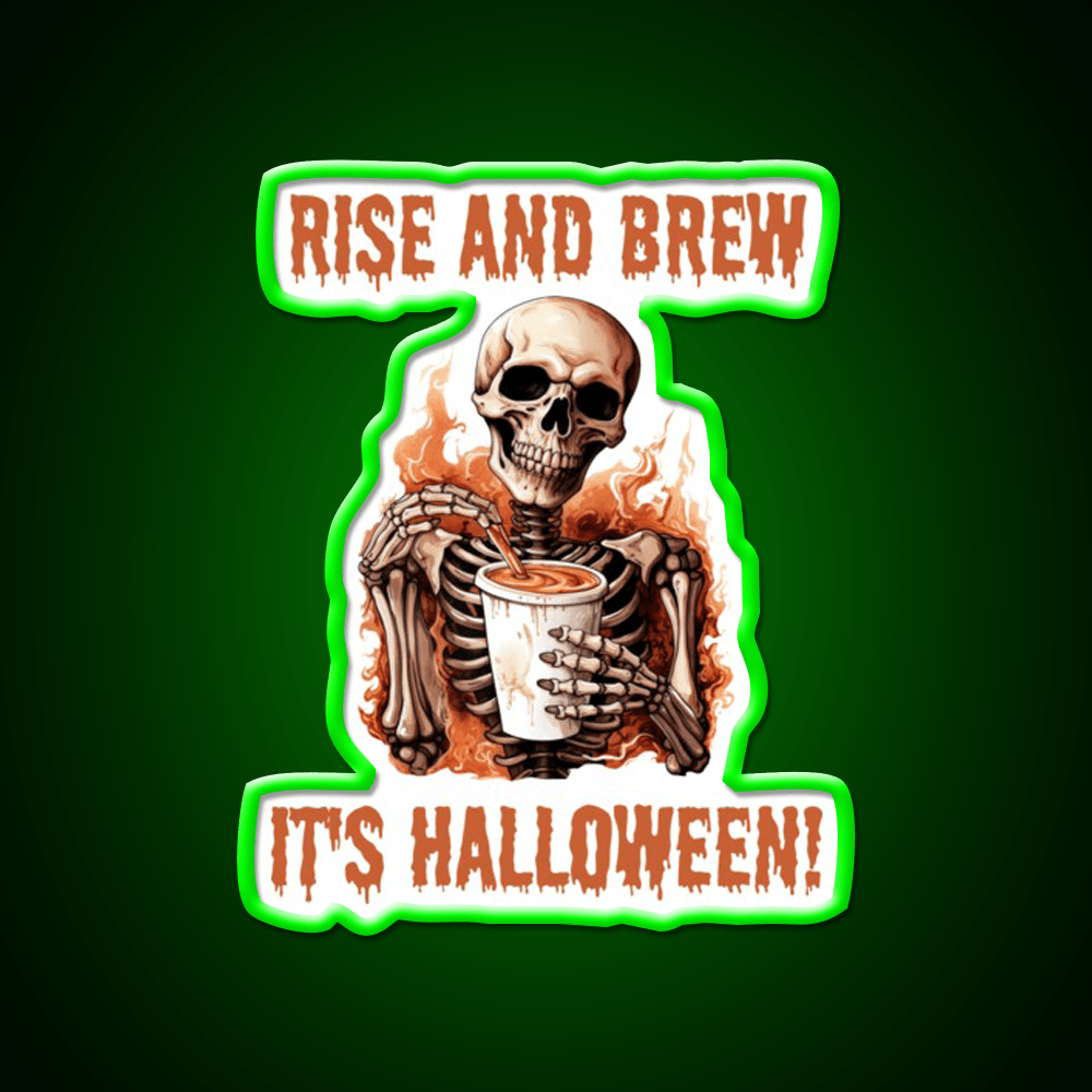 Barista Halloween Cafe Led Neon Sign Espresso Bar Art Rgb Color - Shineneon