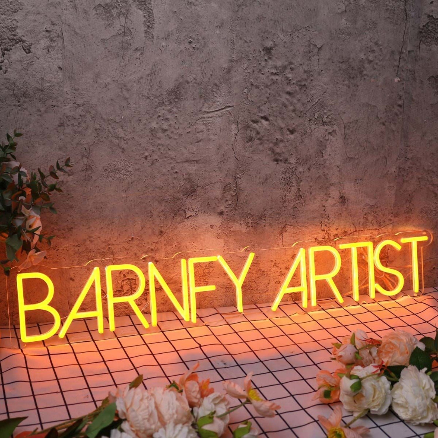 Barney Artist Orange Led Neon Sign - Shineneon