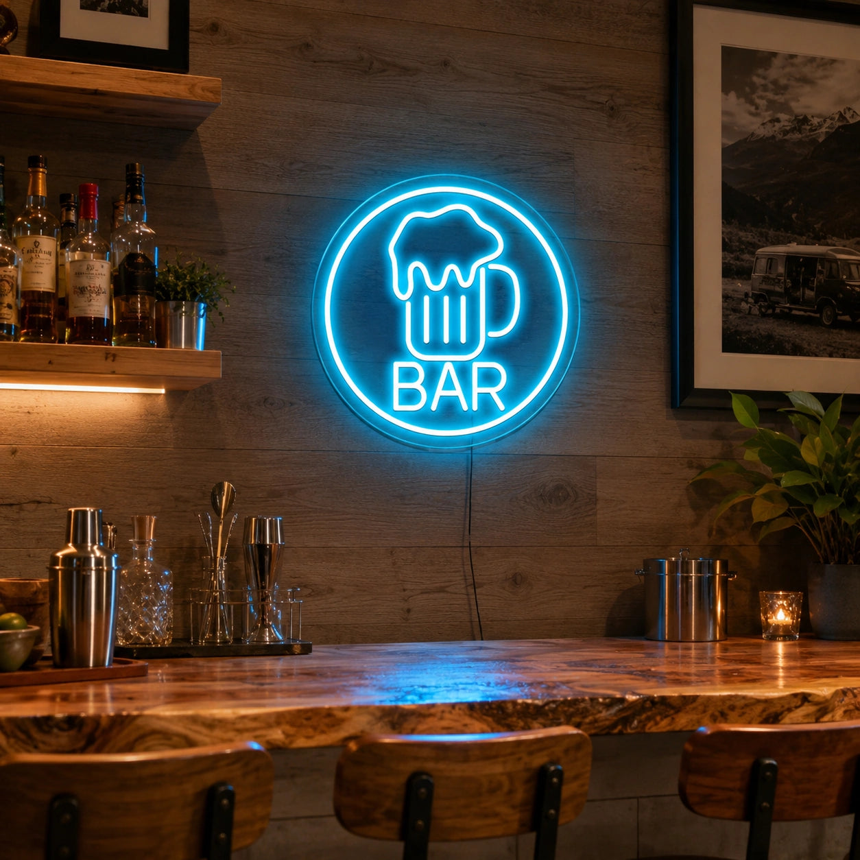 Barrel Room Bar Neon Sign LED Neon Sign real lifestyle scene