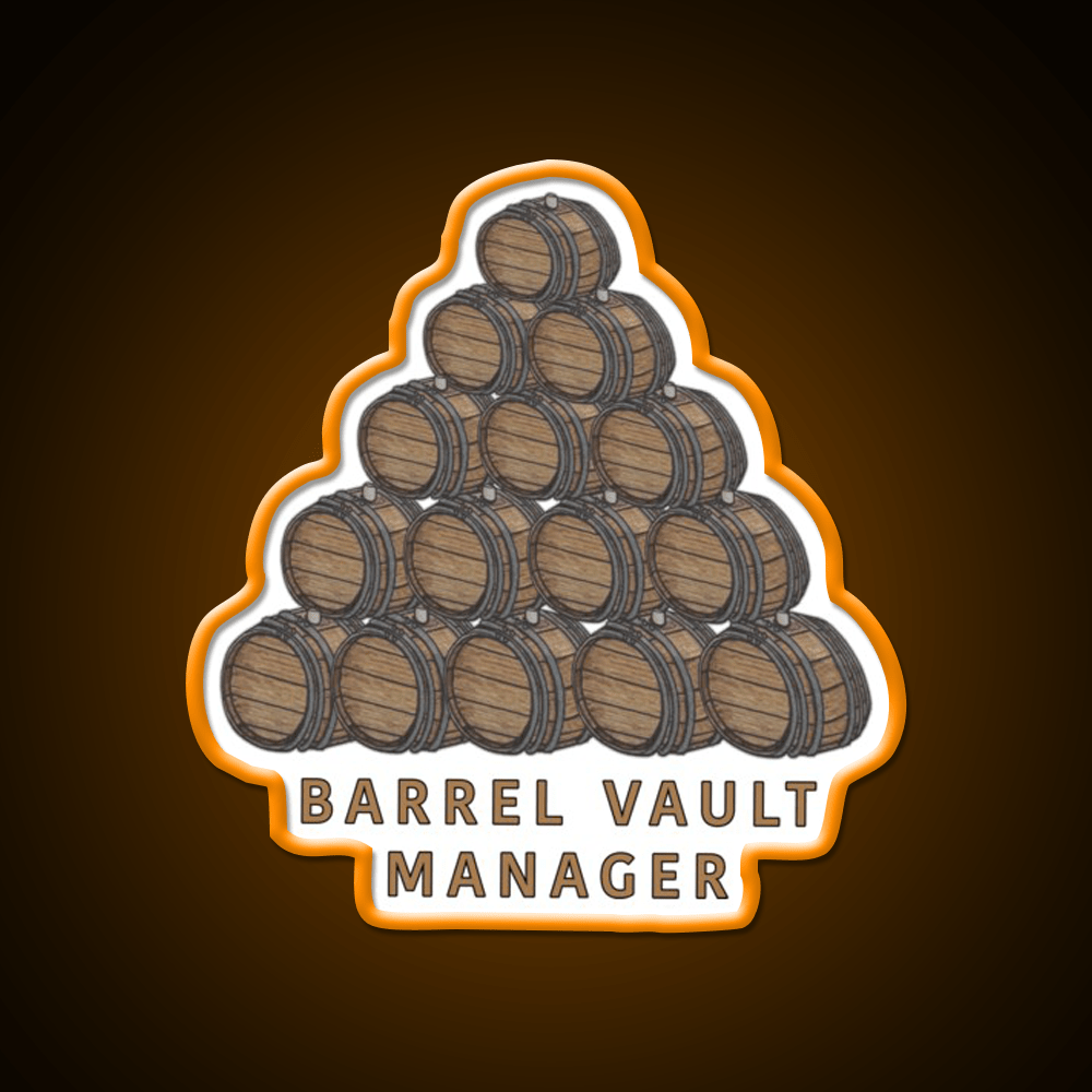 Barrel Vault Manager Whiskey Drink Bar Led Neon Sign Rgb Color - Shineneon