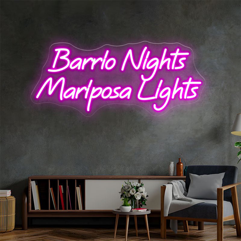 Barrio Nights Mariposa Lights Custom Neon Sign - Shineneon