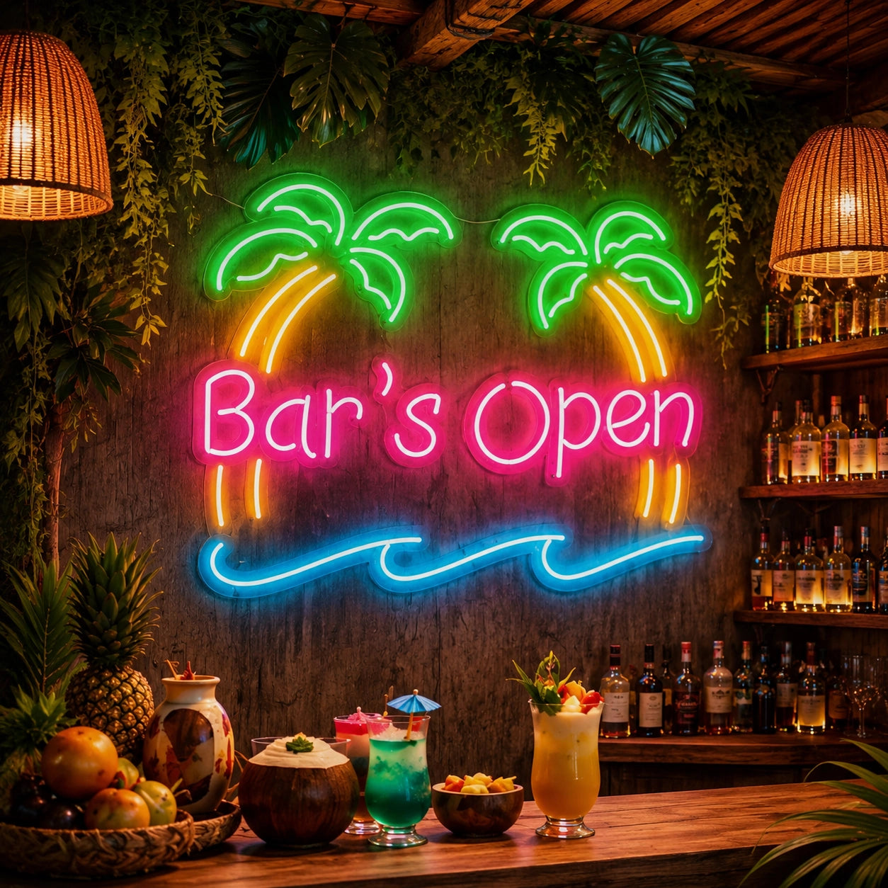 Bar's Open LED Neon Sign - 01 Original Product Image