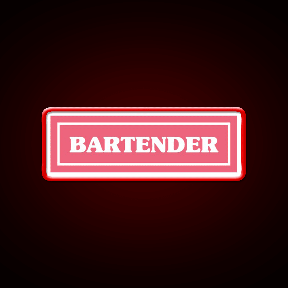 Bartender Cocktail Bar Decor Led Neon Sign Rgb Color - Shineneon