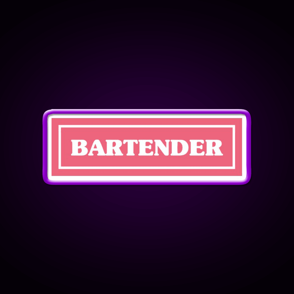 Bartender Cocktail Bar Decor Led Neon Sign Rgb Color - Shineneon