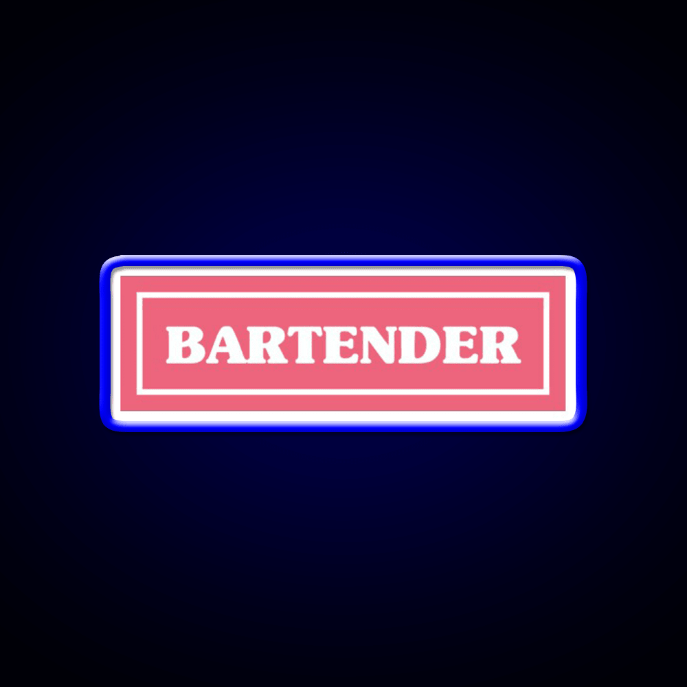 Bartender Cocktail Bar Decor Led Neon Sign Rgb Color - Shineneon