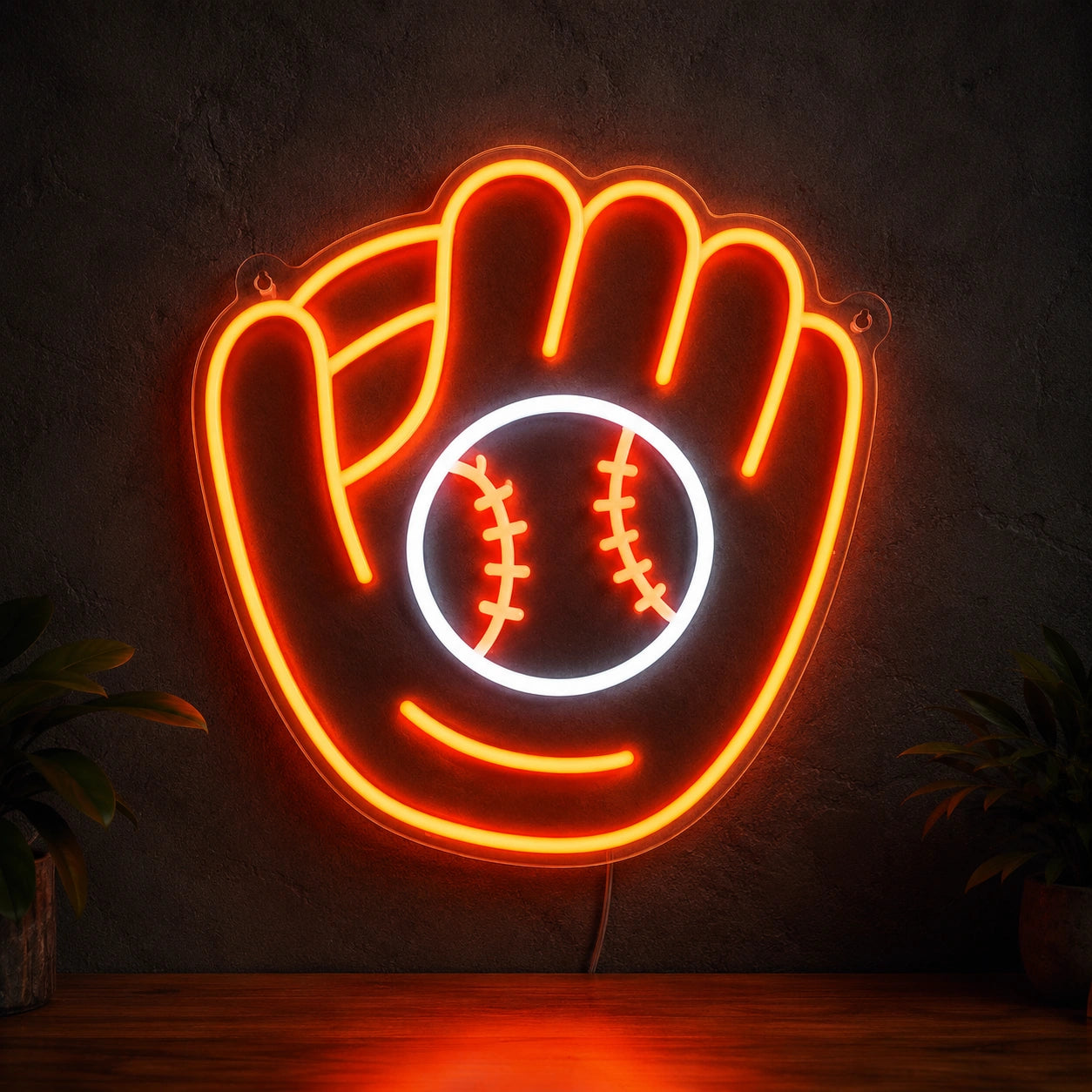 Baseball Glove And Ball LED Neon Sign main product image