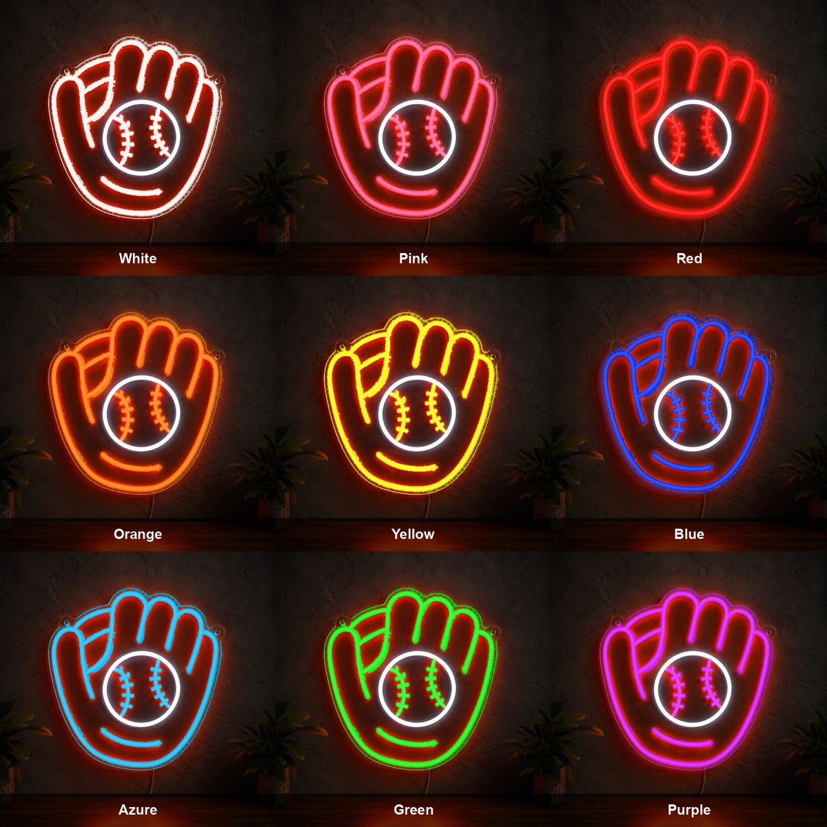 Baseball Glove And Ball LED Neon Sign - Shineneon