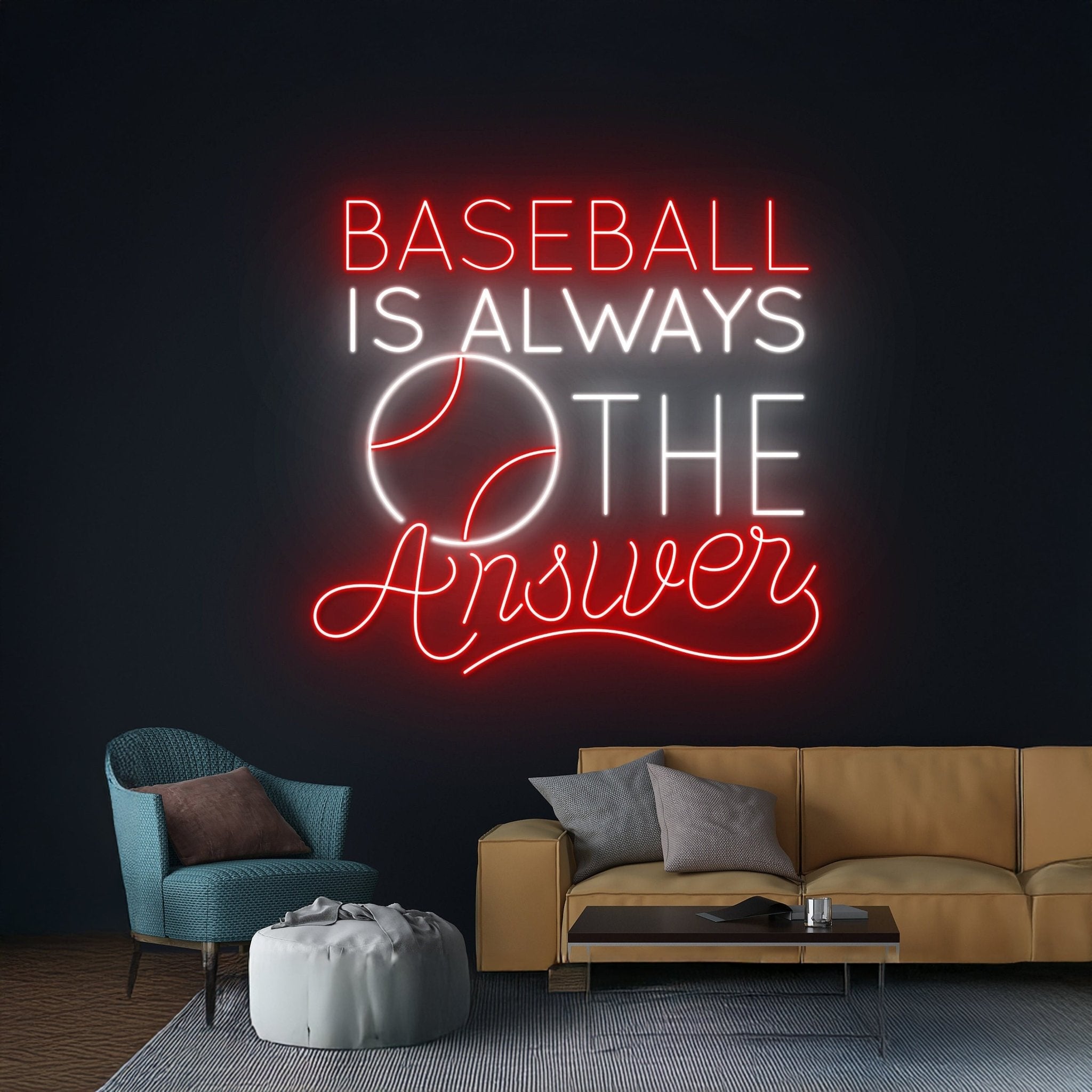 Baseball Is Always The Answer Neon Light - Shineneon