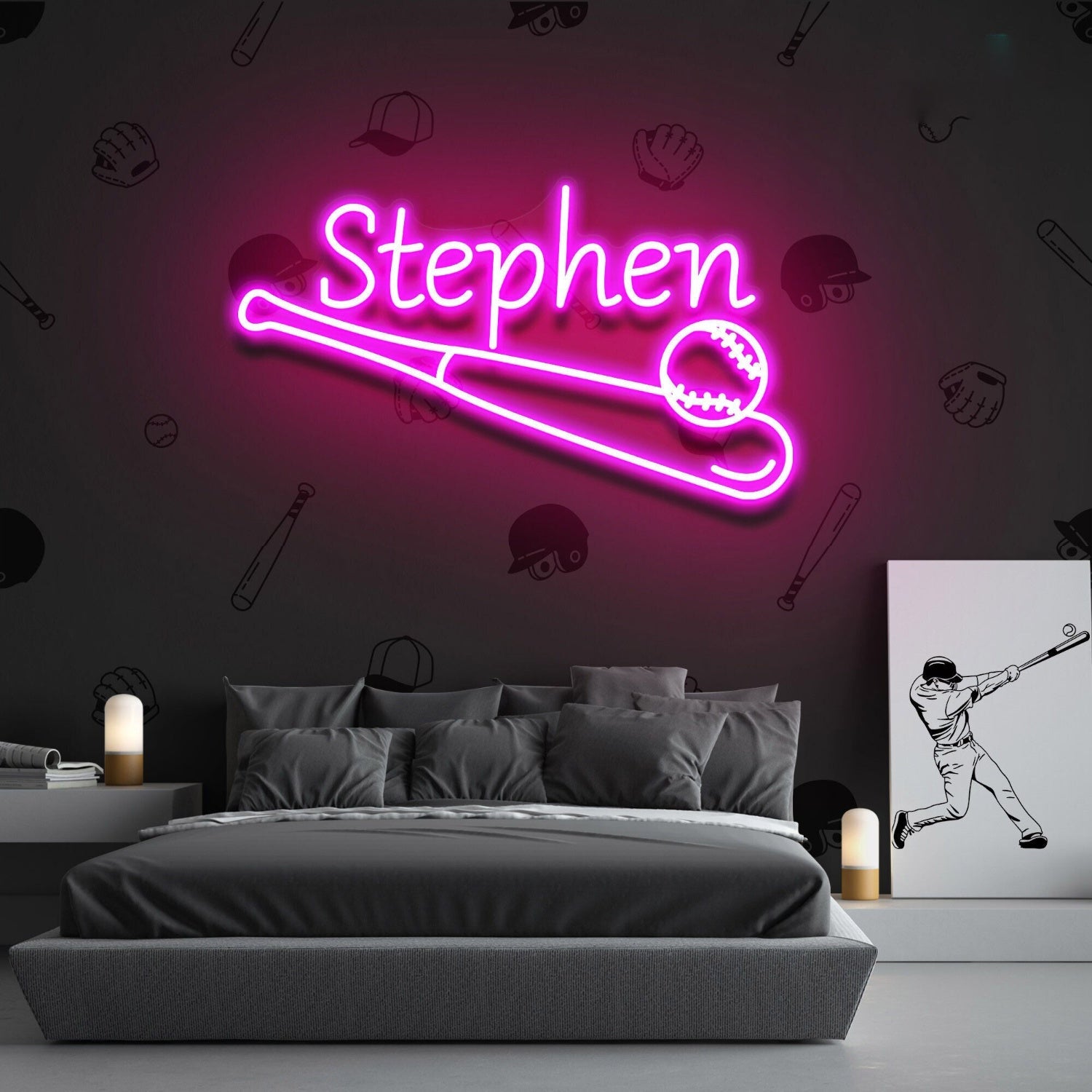 Baseball Led Neon Sign Fboys Room Decor - Shineneon