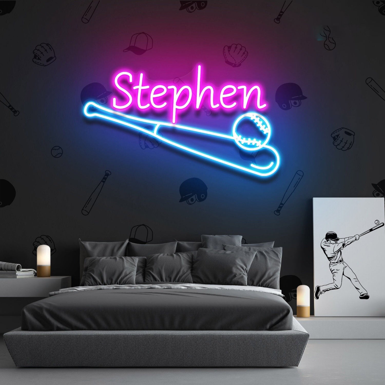 Baseball Led Neon Sign Fboys Room Decor - Shineneon