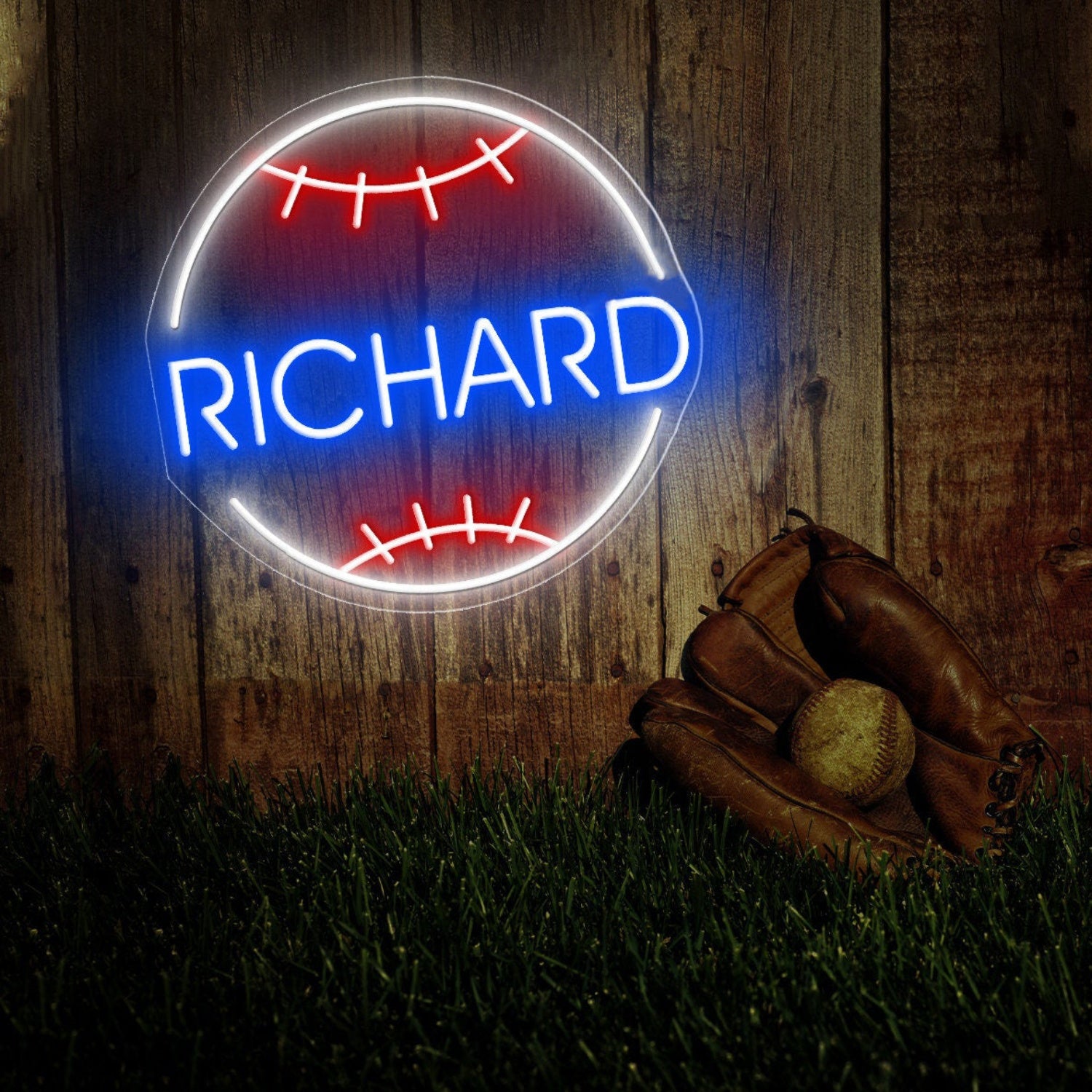 Baseball Led Neon Sign With Your Adorable Kids Name | Shineneon